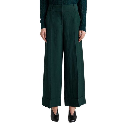 Cue Linen Blend Cropped Pant